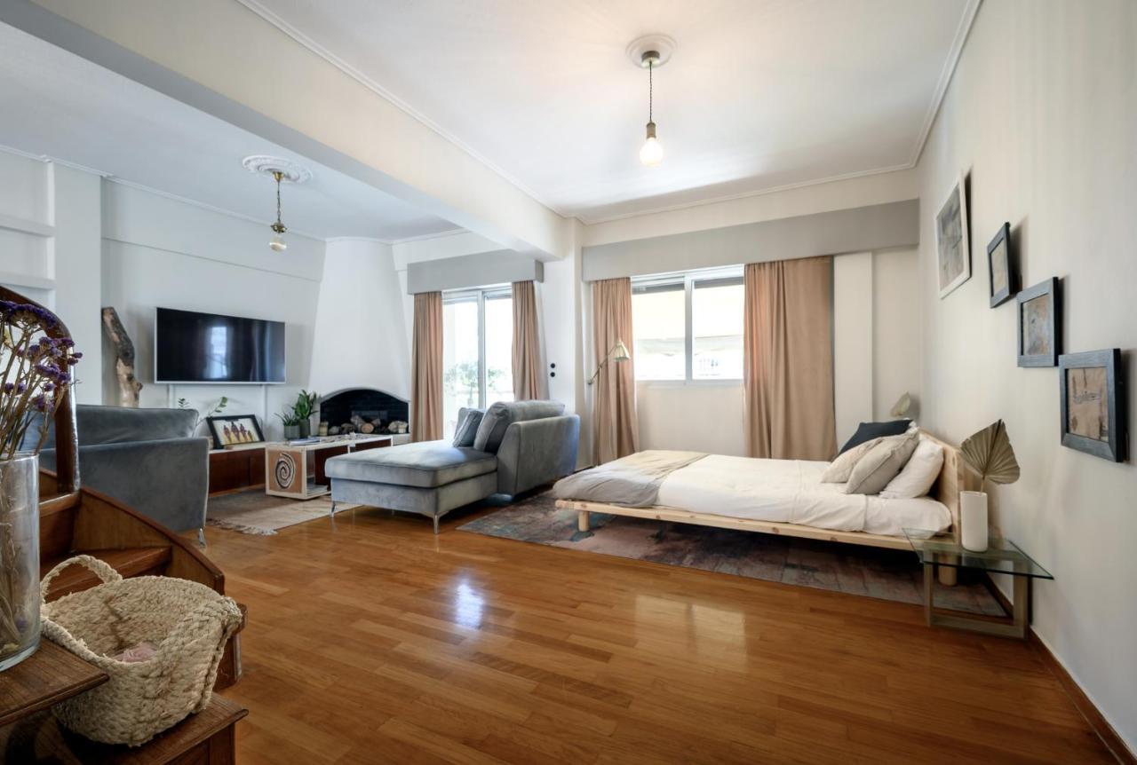 Relaxed Art Deco Maisonette Pagrati Athen Eksteriør billede